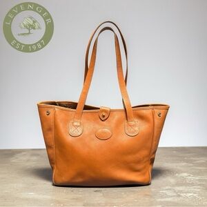 Levenger Valencia Tote Bag Large Full Grain Leather